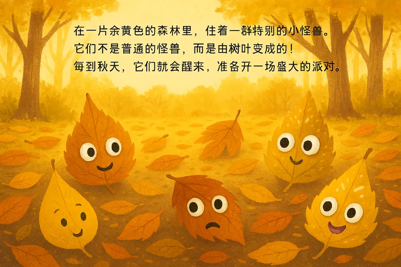 树叶小怪兽的奇妙派对